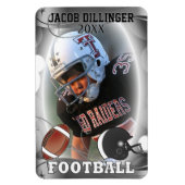 Football Player-fotosjabloon Magneet (Verticaal)