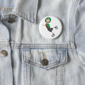 Football Player Green Button (In situ)