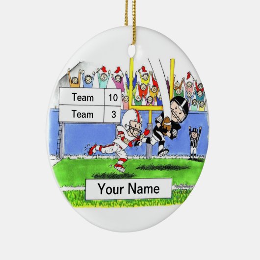 Football Player - Mannelijk Keramisch Ornament (Rechts)