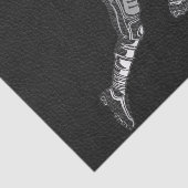 Football Player met Quarterback Black Silver Tissuepapier (Detail)