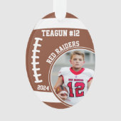 Football Player Name Number Photo Keepsake #12 (devant)
