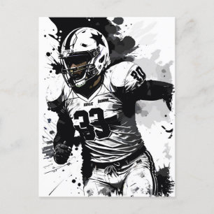 ← Football Player Portrait Abstract Splatter Art Briefkaart