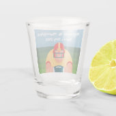 Football Player Super Fan Game Day Shot Glas (Achterkant)