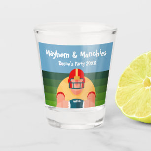 Football Player Super Fan Game Day Shot Glas
