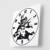 Football Player Vierkante Klok (Hoek)