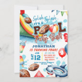 Football Pool Party Verjaardag Kaart (Voorkant)