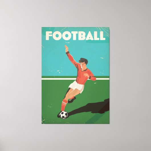  Football Poster Canvas Afdruk (Voorkant)