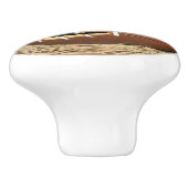 Football Pumpkin Keramische Knop (Zijkant)