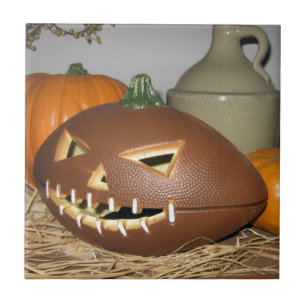 Football Pumpkin Tegeltje