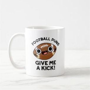 Football Puns geeft me een griezelige sportwoordsp Koffiemok