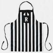 Football Referentie zwart-wit gestreept Schort (Voorkant)