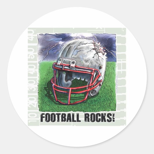 Football Rocks ! Autocollant (Devant)