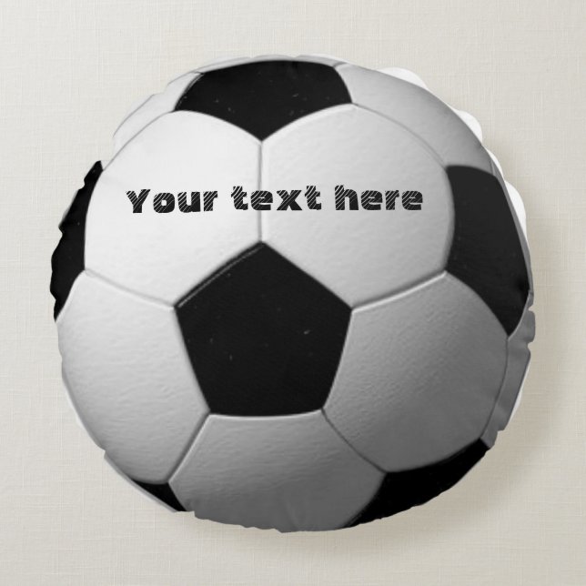 Football Rond Kussen (Voorkant)