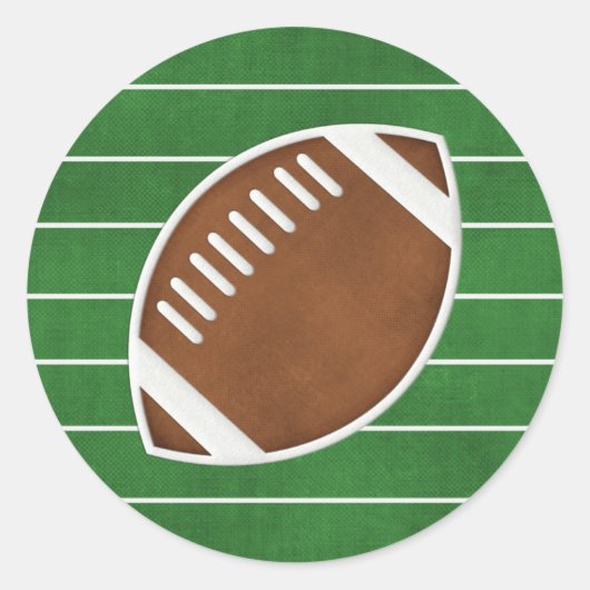 Football Ronde Sticker (Voorkant)