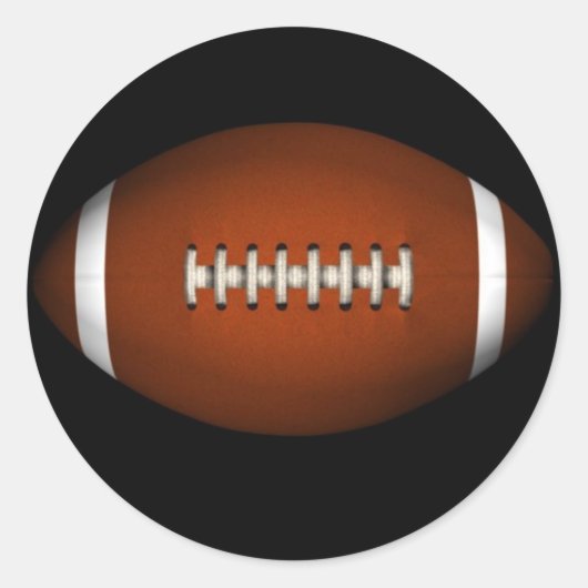 Football Ronde Sticker (Voorkant)