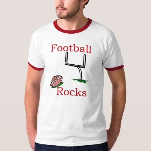 football rotsen t-shirt (Voorkant)