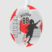 Football rouge et blanc ⚽ gardienne de but (devant)