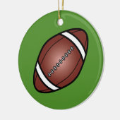 Football Rugby Ball Keramisch Ornament (Links)