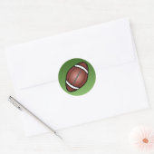 Football Rugby Ball Ronde Sticker (Envelop)