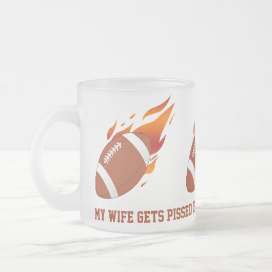 Football Satire Frosted Mok (Links)