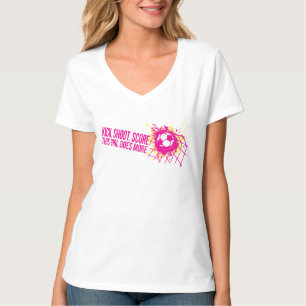 Football schop score meisjes voetbalt-shirt t-shirt