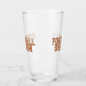 Football seizoen typografie Bier Glas (Links)