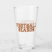 Football seizoen typografie Bier Glas (Voorkant)