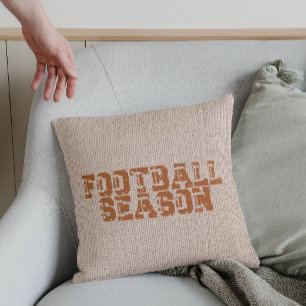 Football Seizoen Typografie Kussen