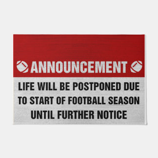 Football Seizoenaankondiging Mat, Football Lovers Deurmat