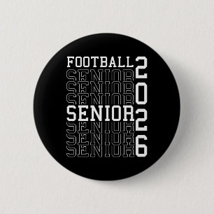 Football Senior Night Football Senior 2026 Afgestu Ronde Button 5,7 Cm