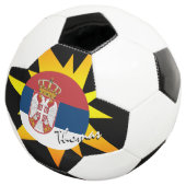 Football serbe et drapeau serbe / BANG (3/4)