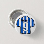 Football Shirt Design. Badge du bouton du ventilat (Devant & derrière)