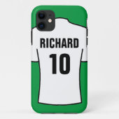 Football Shirt in wit Case-Mate iPhone Case (Achterkant)
