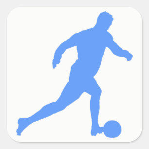 Football Silhouette Vierkante Sticker