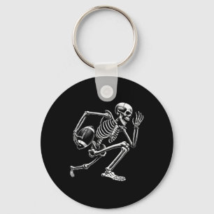 Football Skelet Spelen Football Halloween Skull Sleutelhanger