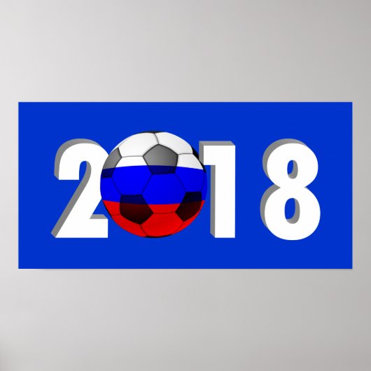 FOOTBALL SOCCER 2018 POSTER (Voorkant)