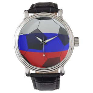 FOOTBALL SOCCER 2018 tricolor ball SYMBOL Horloge