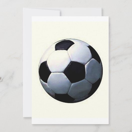 Football - Soccer Ball Invitations (Devant)