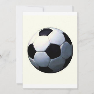 Football - Soccer Ball Invitations