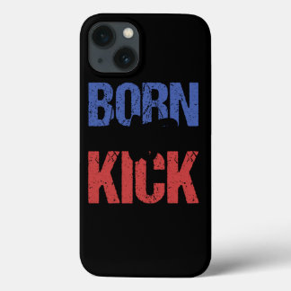 Football Soccer Kicker Born To Kick Gift Idea iPhone 13 Hoesje