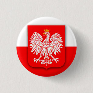 Football Soccer Polska over het wereldkampioenscha Ronde Button 3,2 Cm