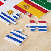 FOOTBALL SOCCER TEAM FLAGS 2018 LEGPUZZEL (Zijkant)