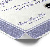 Football Soccer Widow Certification Funny Poster (Hoek)