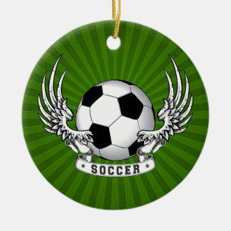 Football Soccer Wings Ornament