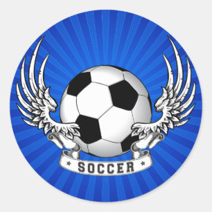 Football Soccer Wings Sticker