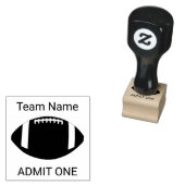 Football Spel Hand Stempel ADMIT ONE (Gestempeld)