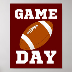 Football speldag poster