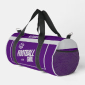 Football Speler Meisje, Team, Gift Duffle Bag Plunjezak (Rechterhoek)