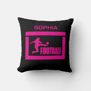 Football Speler Meisje, Verjaardag Meisje Team Kussen