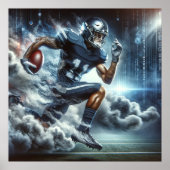football-speler poster (Voorkant)